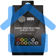 Пластик для ручки 3D Cactus CS-3D-PETG-12x10M PETG d1.75мм L10м 12цв.