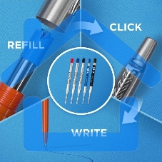 Ручка шариковая Parker Jotter Originals (CW2076054) Orange CT M, синие чернила, блистер