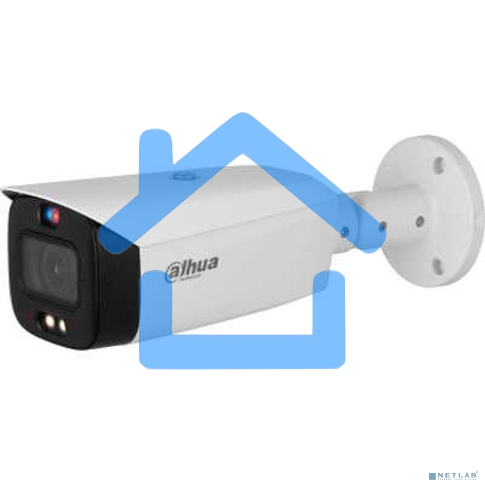 Уличная цилиндрическая IP-видеокамера TiOC DAHUA DH-IPC-HFW3449T1P-ZAS-PV-S5 с ИИ и активным сдерживанием 4Мп, 1/2.7” CMOS, моторизованный объектив 2.7~13,5мм (5x), видеоаналитика, ИК 50м, LED 40м