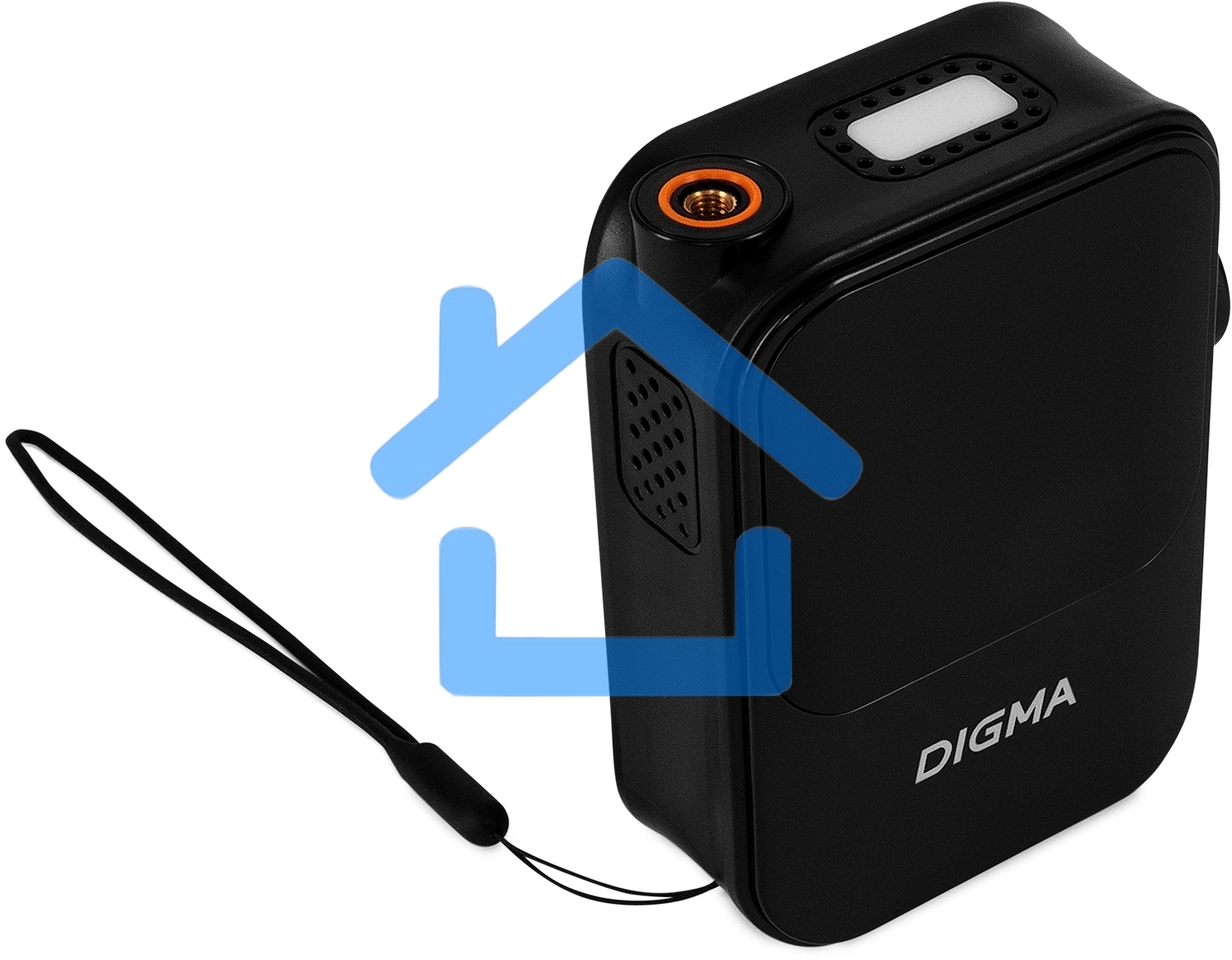 Автомобильный компрессор Digma QBK-120B черный, шланг 0.2м