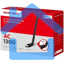 Mercusys MA30H AC1300 Двухдиапазонный Wi-Fi USB-адаптер высокого усиления