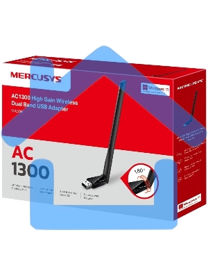 Mercusys MA30H AC1300 Двухдиапазонный Wi-Fi USB-адаптер высокого усиления