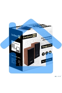 Акустическая система 2.0 ExeGate EX287058RUS Tango 312 (питание USB, 2х3Вт (6 Вт RMS), 80-20000Гц, светлое дерево)