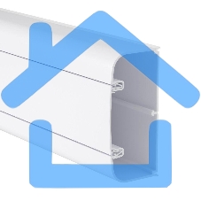 Кабель-канал 110х50 L2000 пластик с фрон. крыш. ДКС 01050