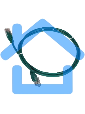 Патч-корд Lanmaster TWT UTP кат.5e, с заливными колпачками, 0.3 м, зеленый