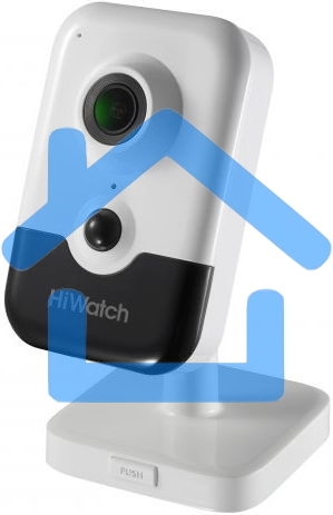 Видеокамера IP Hikvision HiWatch DS-I214(B) 4-4мм цветная корп.:белый/черный