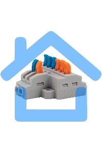 Клемма соединительная многоразовая быстрозажимная разветвительная, с монтажной площадкой (2х3) (50 шт./уп.) Rexant