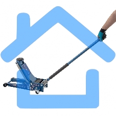 Домкрат гидравлический подкатной STELS 51136, быстрый подъем 3т low profile quick lift 75-515мм про