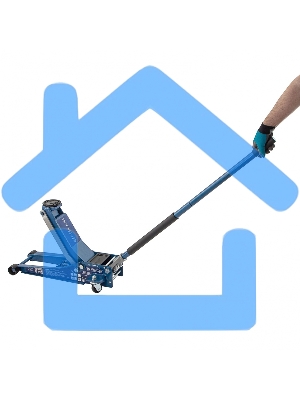 Домкрат гидравлический подкатной STELS 51136, быстрый подъем 3т low profile quick lift 75-515мм про