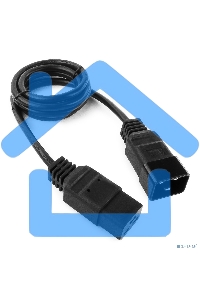 Кабель питания для UPC Gembird/Cablexpert, 1.5м, С19 - C20, 16А, черный, с заземлением(PC-189-C19)