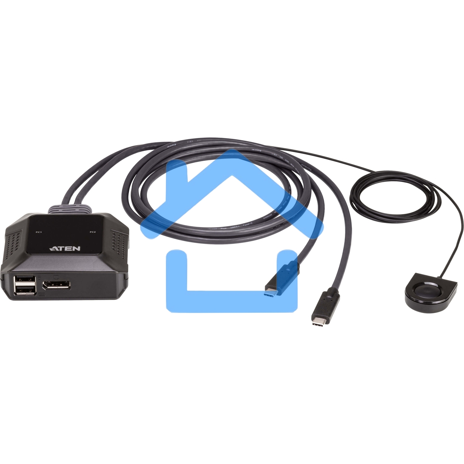 Переключатель ATEN 2-Port USB-C 4K DisplayPort Cable KVM Switch