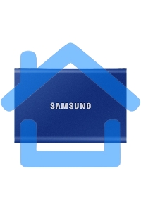 Внешний SSD Samsung T7, 2TB, USB 3.2 Gen 2 Type-C, R/W 1050/1000, синий