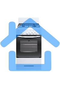 Плита газовая Gefest ПГ 3200-08 белый, конфорок 4 шт, духовка 42 л, 50 см x 85 см x 53 см