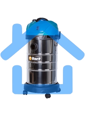 Строительный пылесос Bort BSS-1630-SmartAir 91272294 1600 Вт, вместимость 30 л, 45 л/сек, 7 кг, набор аксессуаров 7 шт