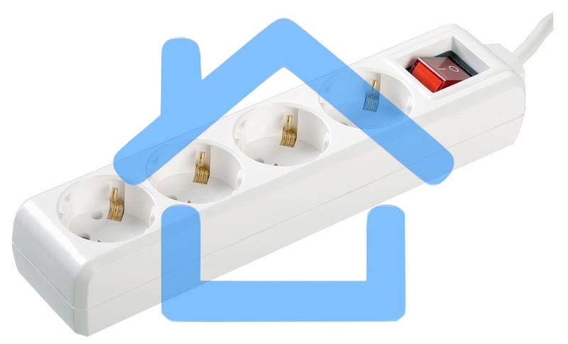 Удлинитель 4х1.5м с заземл. 16А IP20 У04К с выкл. ПВС 3х1 ИЭК WYP10-16-04-01-ZK-17