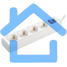 Удлинитель 4х1.5м с заземл. 16А IP20 У04К с выкл. ПВС 3х1 ИЭК WYP10-16-04-01-ZK-17