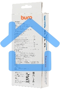 Сетевой фильтр Buro 800SH-1.8-B 1.8м (8 розеток) черный (коробка)