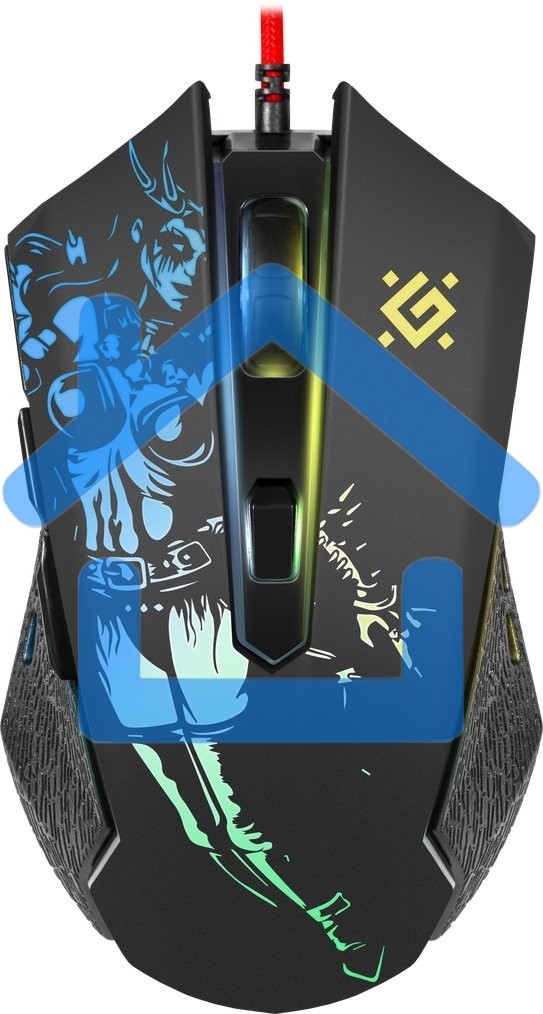 Мышь проводная Defender Sin'Sister GM-933 черный, 7200 dpi, USB, кнопки - 6