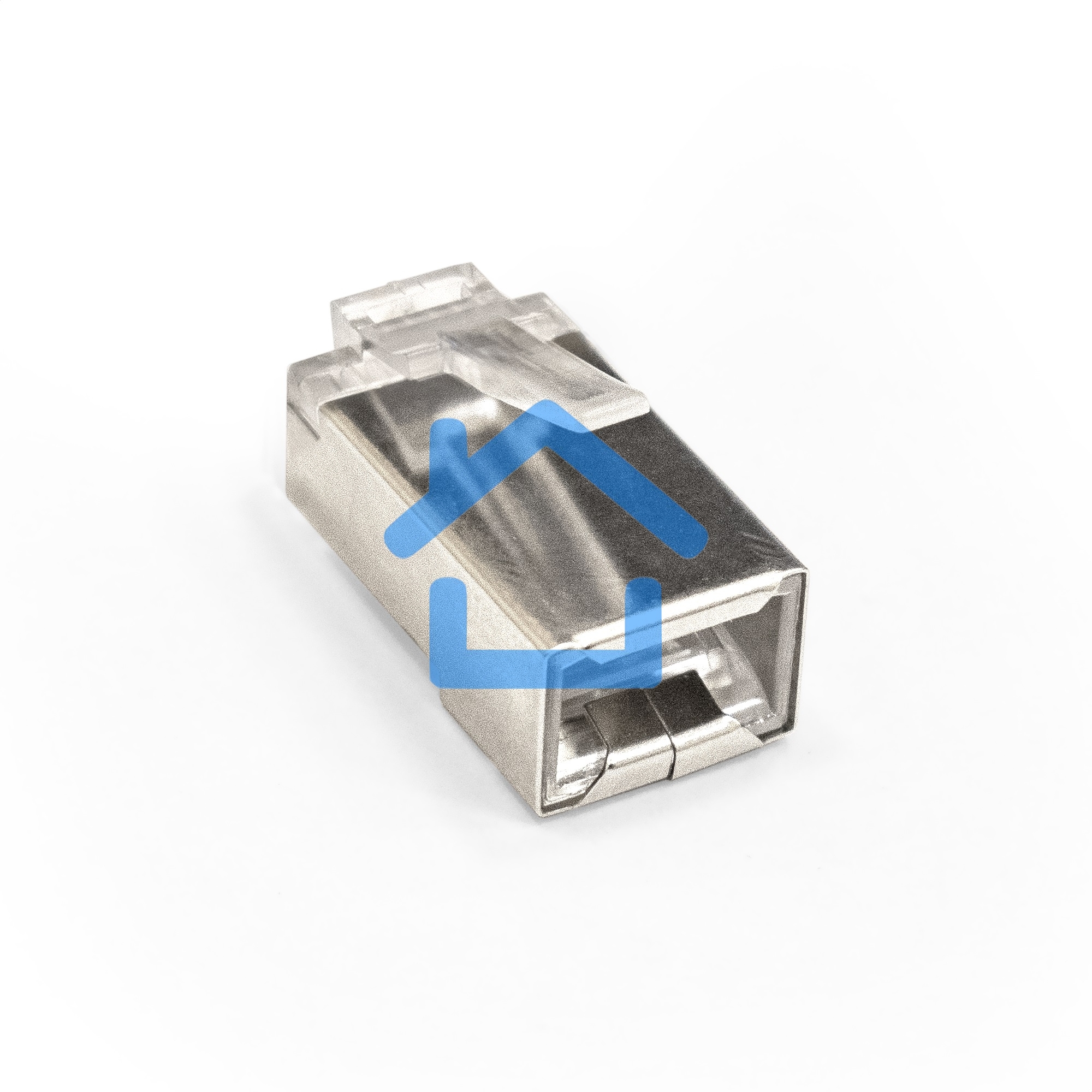 Коннектор ExeGate PL45-C5-8P8C-SH-100 RJ-45 Кат.5e (8P8C) под одножильный кабель, экранированный, золотое напыление (100шт)