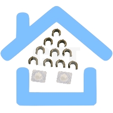 Комплект бушингов CET CET3687R (BSH-P2035) для HP LaserJet P2035/P2055/M401/M425 резинового вала (упак.:2шт)