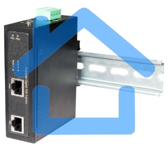 Промышленный гигабитный OSNOVO PoE-инжектор, до 30W, IEEE 802.3af/at, питание DC48-56V