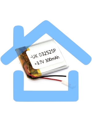 Аккумулятор Li-Pol (батарея) 3*25*25мм 2pin 3.7V/300mAh