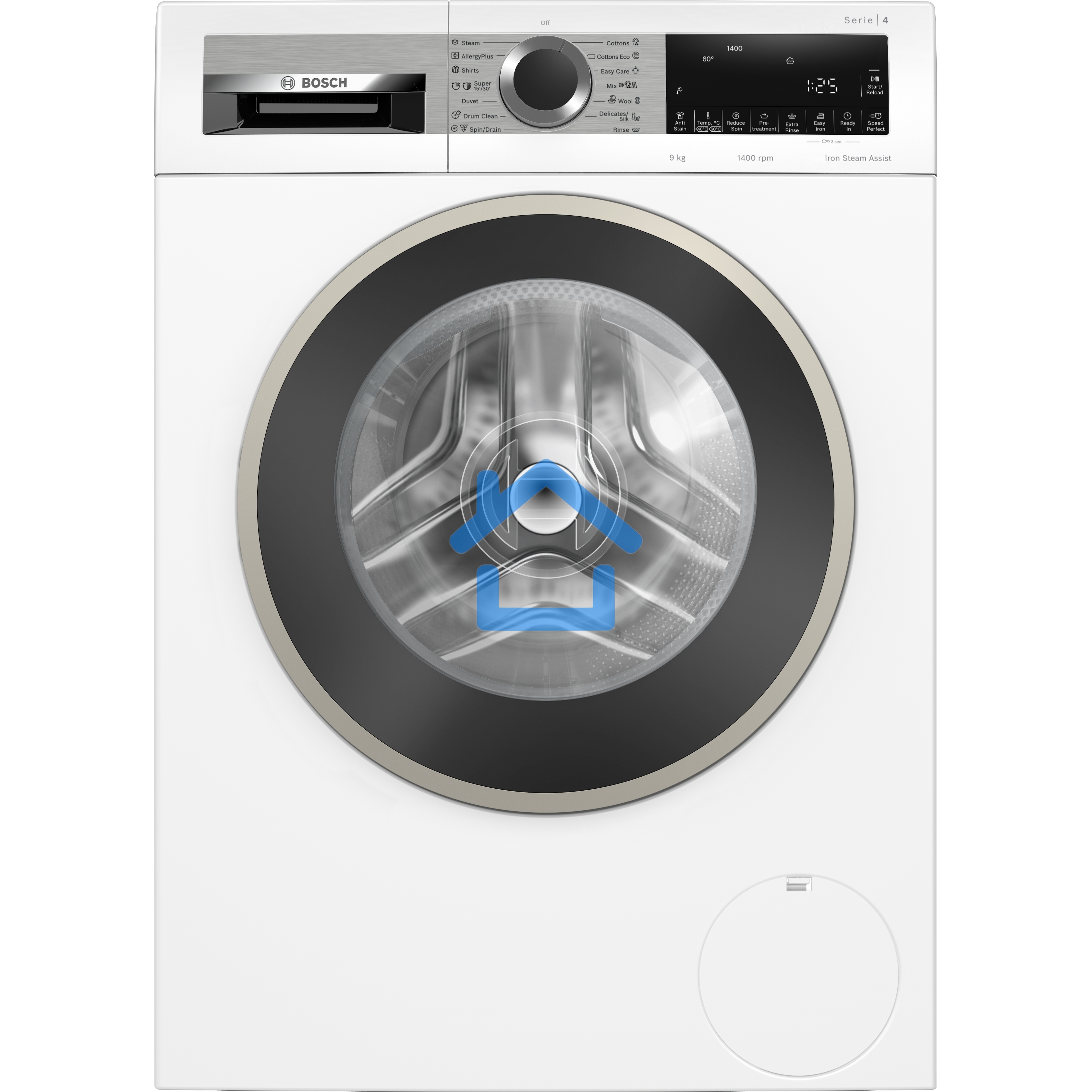 Стиральная машина Bosch Serie 4 WGA24400ME белый, загрузка фронтальная 9 кг, 1400 об/мин., класс: А+++