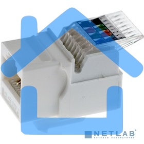 Модуль Rexant Keystone Jack RJ-45(8P8C), UTP неэкранированный, кат.5e, тип 180 градусов,самозажимной, белый