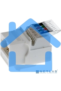 Модуль Rexant Keystone Jack RJ-45(8P8C), UTP неэкранированный, кат.5e, тип 180 градусов,самозажимной, белый