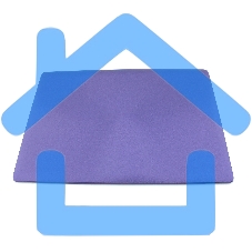 Крышка матрицы для Asus X453 фиолетовая