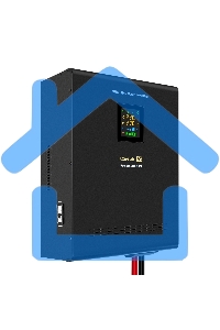 Источник бесперебойного питания (инвертор, синус, для котла, настенный) ExeGate FineSine SX-7000.LCD.AVR.2SH.T 7000VA/5000W, чистая синусоида, цветной LCD-дисплей, AVR, 2*Schuko+клеммы, линейно-интерактивный, внешняя батарея 48В до 200А·ч (поставляется от