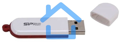 Флешка USB Silicon Power R/W 64 Gb LuxMini 320 SP064 GbUF2320V1W USB 2.0 белый