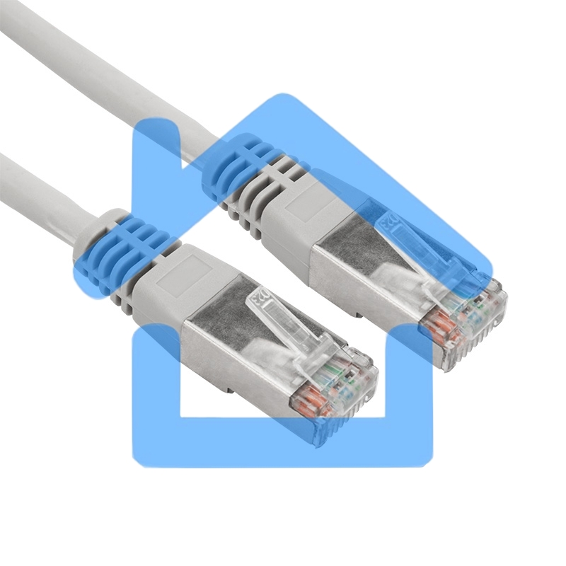 Пaтч-корд Rexant F/UTP, категория 5e, RJ45-RJ45, экранированный, 24AWG, LSZH, серый, 1,5м