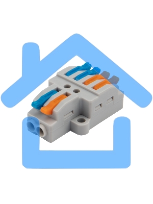 Клемма соединительная многоразовая быстрозажимная разветвительная, с монтажной площадкой (2х2) (50 шт./уп.) Rexant