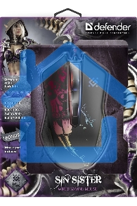 Мышь проводная Defender Sin'Sister GM-933 черный, 7200 dpi, USB, кнопки - 6