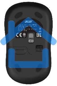 Мышь беспроводная Acer OMR160 черный, 1200 dpi, радиоканал, USB, кнопки - 3