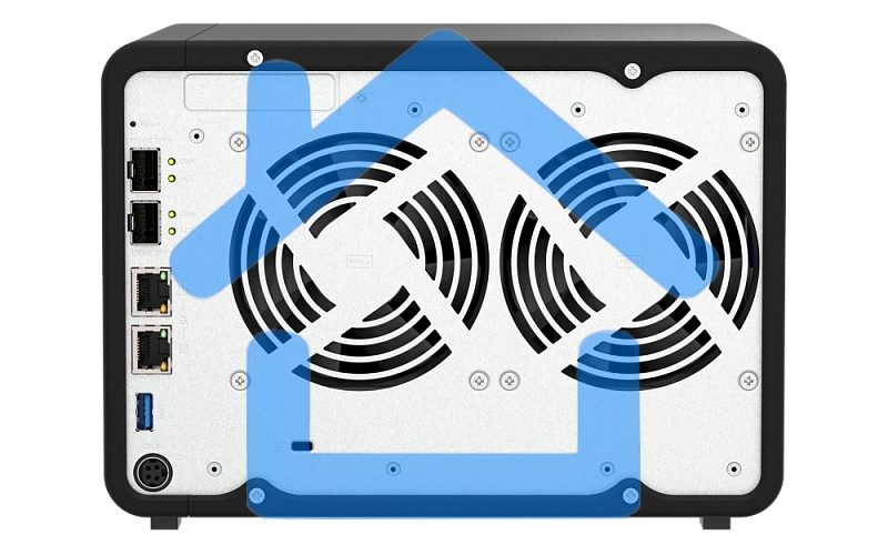 Сетевое хранилище NAS Qnap TS-632X-4G 6-bay настольный Alpine AL-524