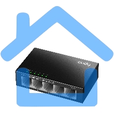 Коммутатор Cudy FS105 5-Port 10/100 Mbps Desktop Switch, 5 10/100M RJ45 Ports, Loop Detection, Metal Case, Power Saving, Plug & Play