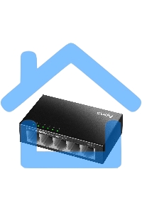 Коммутатор Cudy FS105 5-Port 10/100 Mbps Desktop Switch, 5 10/100M RJ45 Ports, Loop Detection, Metal Case, Power Saving, Plug & Play