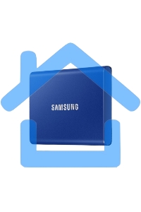 Внешний SSD Samsung T7, 2TB, USB 3.2 Gen 2 Type-C, R/W 1050/1000, синий