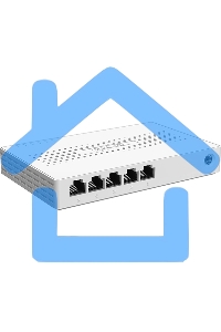 Коммутатор неуправляемый Tenda SM105, 5 портов, 5x2,5Gbит/с, настольный, пластиковый корпус