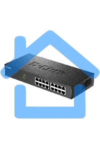 Неуправляемый коммутатор D-Link DES-1016D/I1A с 16 портами 10/100Base-TX