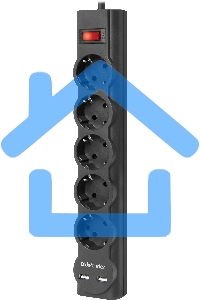 Сетевой фильтр Defender 3M DFS 753 5OUTL.