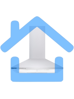 Вытяжка каминная Centek СТ-1820-60 белый, 60 см, 800 куб. м/ч, 55 дБ