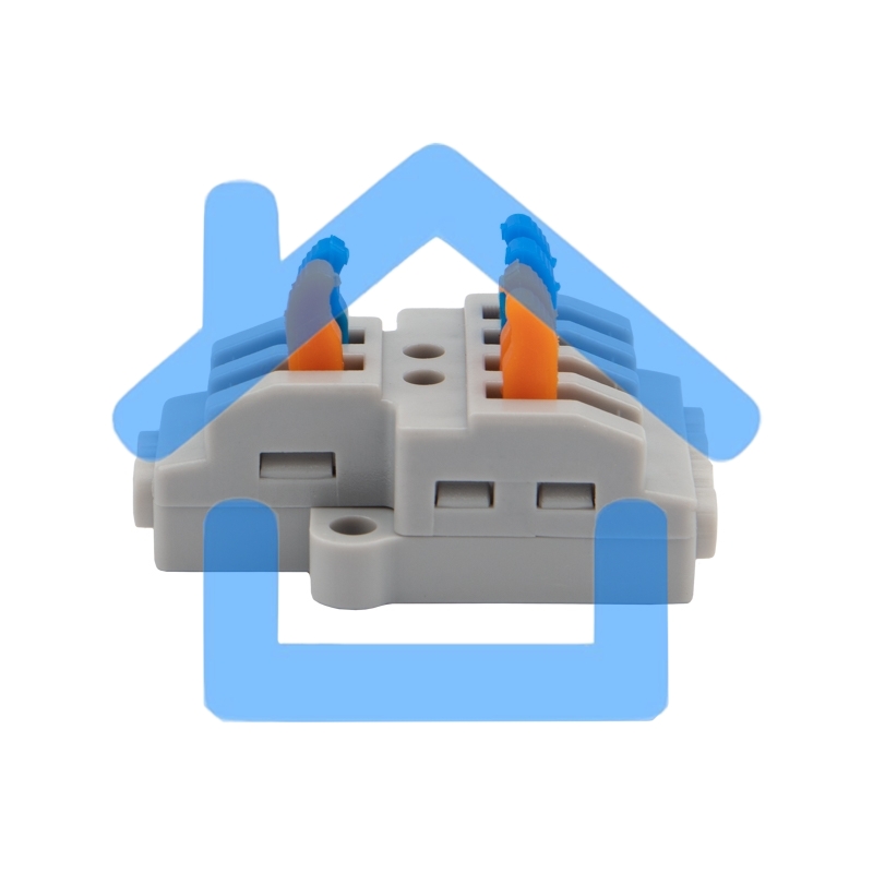 Клемма соединительная многоразовая быстрозажимная разветвительная, с монтажной площадкой (2х2) (50 шт./уп.) Rexant