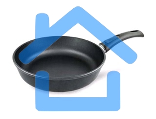 Сковорода НЕВА МЕТАЛЛ ПОСУДА 6022 д.22(Диаметр 22 см. Антипригарное покрытие Сталафлон, Съемная ручка. Равномерно нагревается за счет особой конструкции корпуса по принципу 