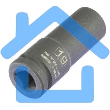 Головка ударная удлиненная шестигранная, 19 мм, 1/2