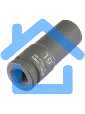 Головка ударная удлиненная шестигранная, 19 мм, 1/2