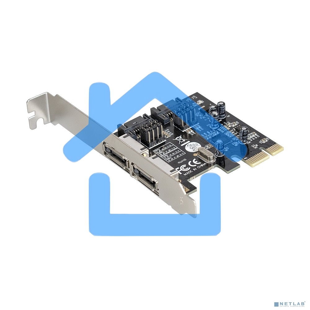 Контроллер ExeGate EXE-501 PCI-E 2.0, SATA3 6Gb/s, 2 int+2 ext (OEM)