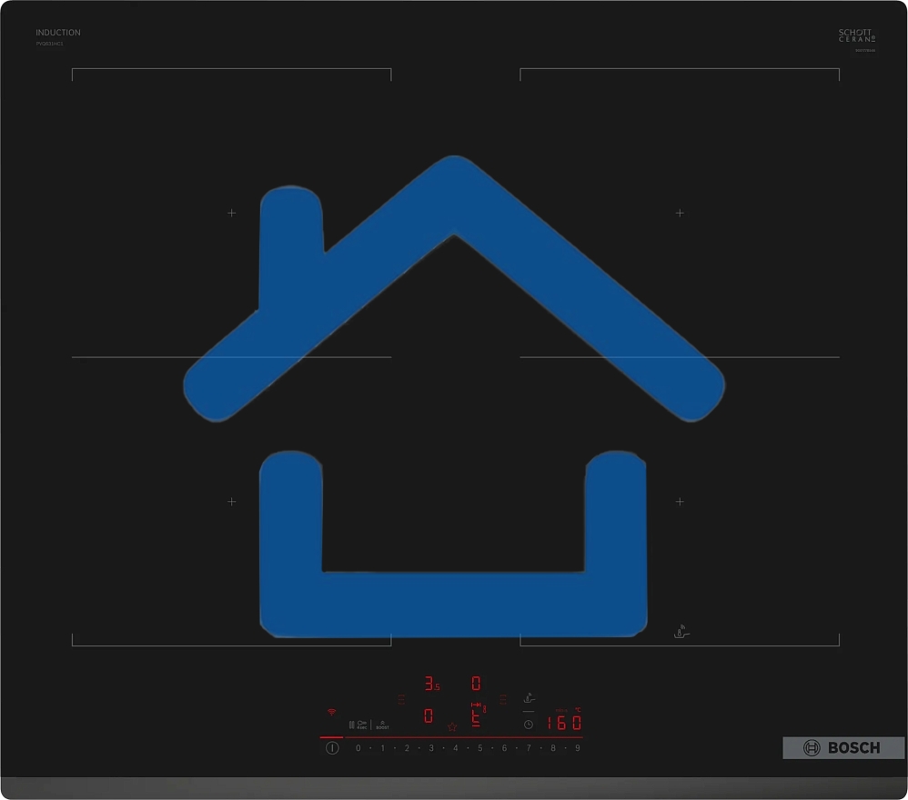 Индукционная варочная панель Bosch PVQ631HC1E черный